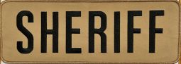 SHERIFF IDENTIFICATION FRONT & BACK PATCHES